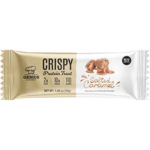 Genius Gourmet - Crispy Protein Treat - Salted Caramel - 1 Bar
