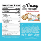 Genius Gourmet - Crispy Protein Bar - Skippy Peanut Butter - 1 Bar