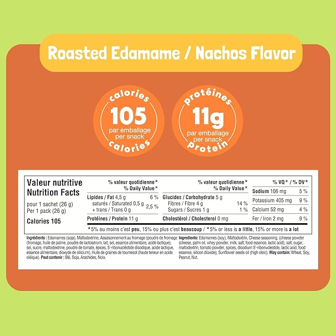 Go Nutrition - GoBeanz Crunchy Roasted Edamame - Nacho - 26g