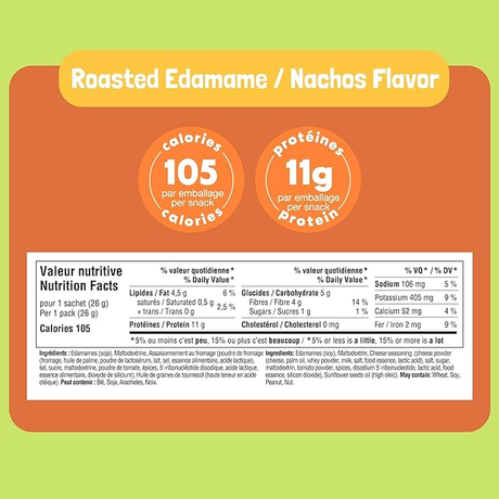 Go Nutrition - GoBeanz Crunchy Roasted Edamame - Nacho - 26g