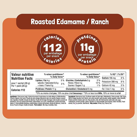 Go Nutrition - GoBeanz Crunchy Roasted Edamame - Ranch - 26g