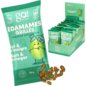 Go Nutrition - GoBeanz Crunchy Roasted Edamame - Salt & Vinegar- 26g