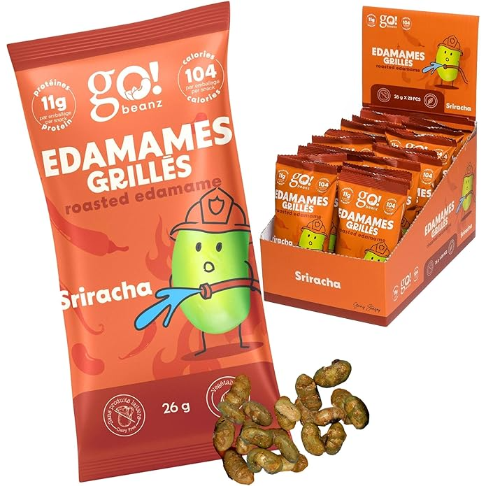 Go Nutrition - GoBeanz Crunchy Roasted Edamame - Sriracha - 26g