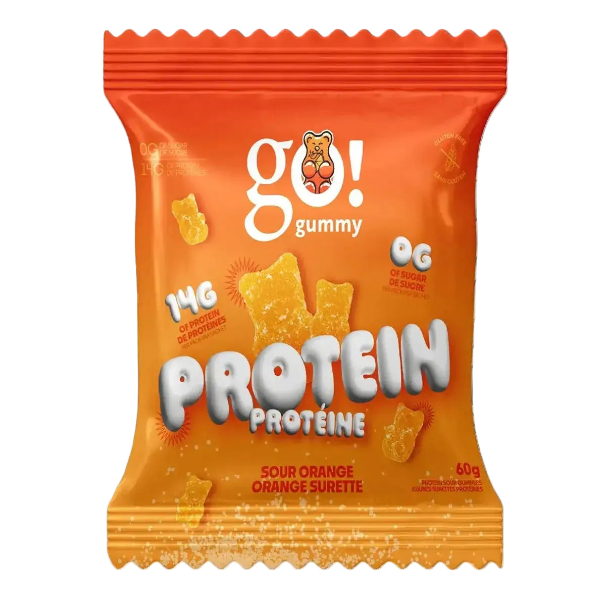 Go Nutrition - Go Gummy Protein -  Sour Orange - 60g
