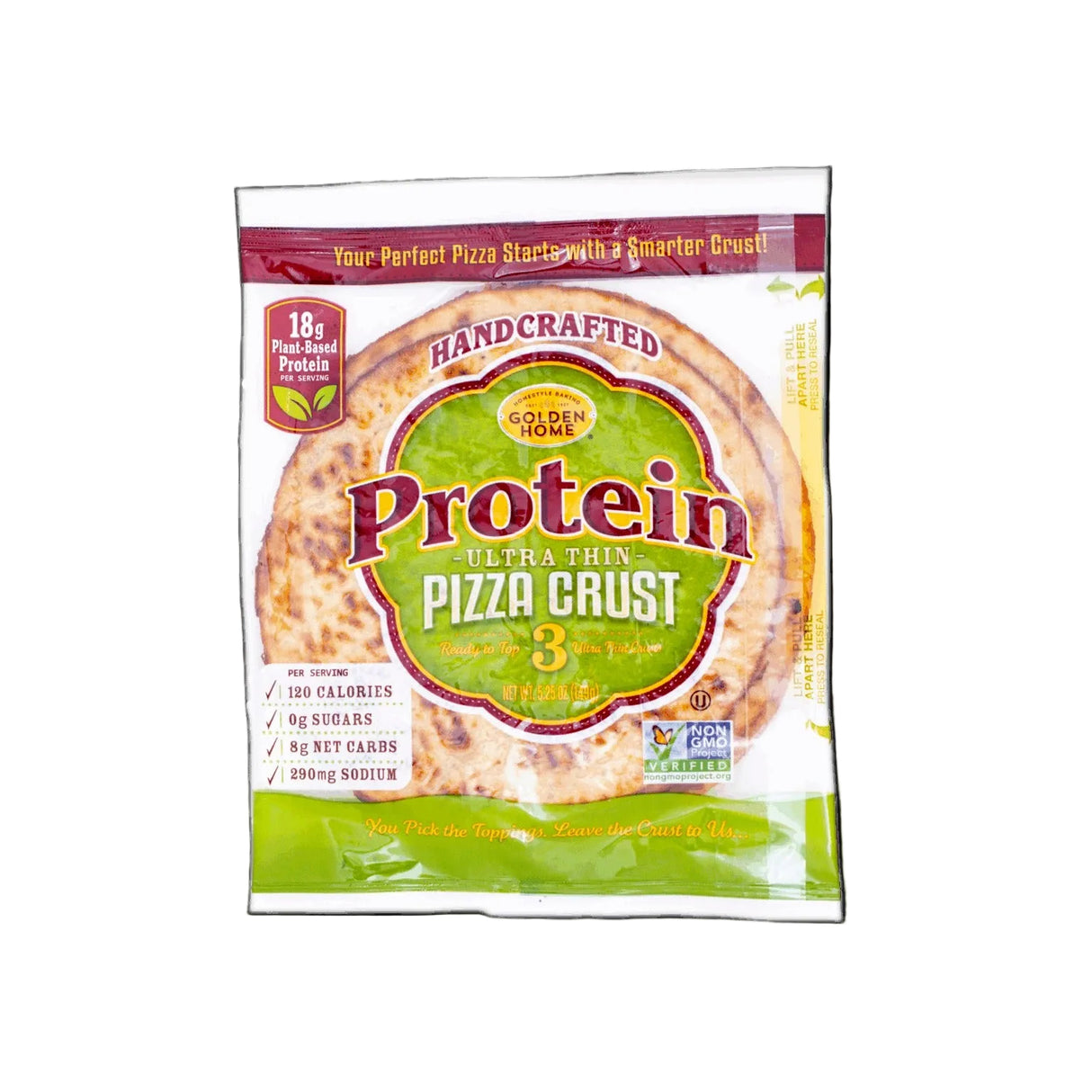 Golden Home Bakery - Ultra Thin 7" Pizza Crust - 3 Pack