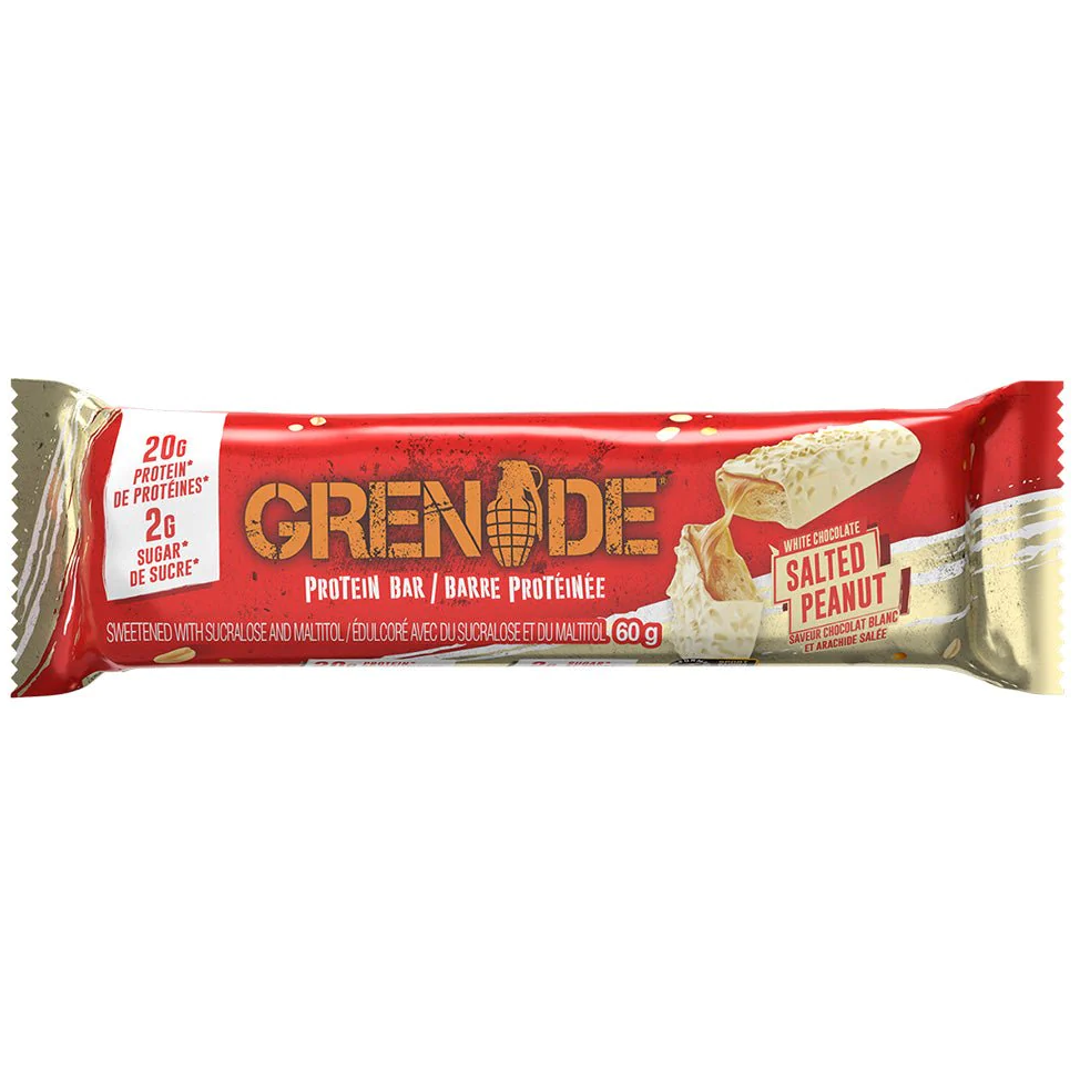 Grenade - Carb Killa - Cacahuètes salées au chocolat blanc - 1 barre