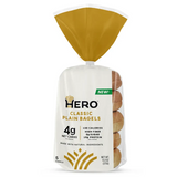 Hero - Low Carb Bagels - Classic Plain - 5 Bagels