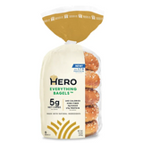 Hero - Low Carb Bagels - Everything - 5 Bagels