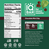 IQBAR - Vegan and Keto Protein Bars - Chocolate Mint Chip - 45g