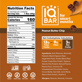 IQBAR - Vegan and Keto Protein Bars - Peanut Butter Chip - 45g