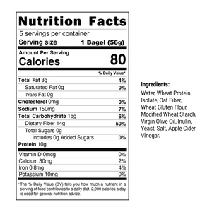 Inspire Protein Kitchen - Plain Bagels - 284g