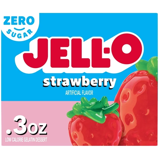 Jell-O Sugar Free Jelly Gelatin Powder - Strawberry - 0.3 oz