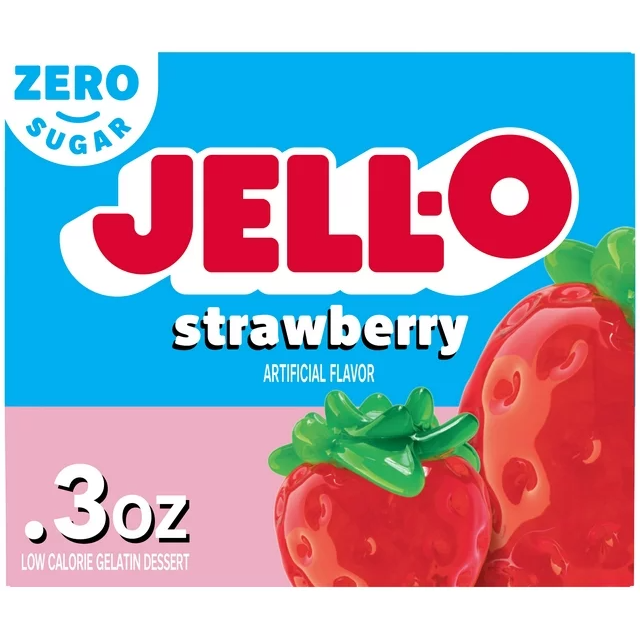 Jell-O Gelée en poudre sans sucre - Fraise - 0,3 oz
