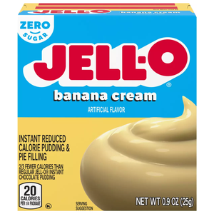 Jell-O Pouding instantané et garniture pour tarte sans sucre - Crème de banane - 0,9 oz