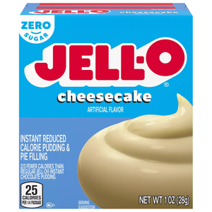 Jell-O Pouding instantané et garniture pour tarte sans sucre - Cheesecake - 1 oz