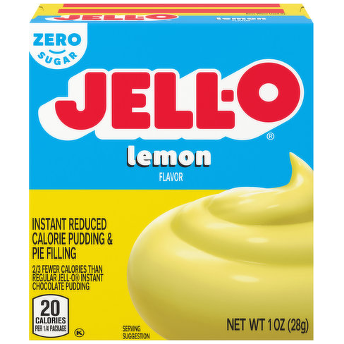 Jell-O Sugar Free Instant Pudding & Pie Filling - Lemon - 1 oz