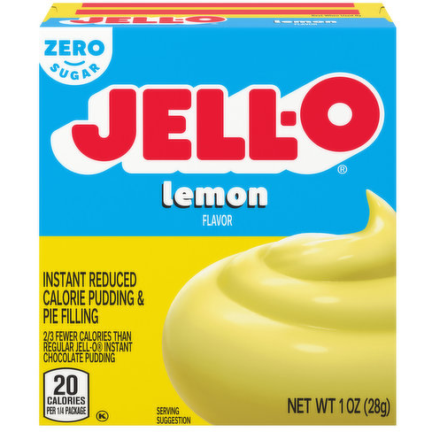 Jell-O Pouding instantané et garniture pour tarte sans sucre - Citron - 1 oz