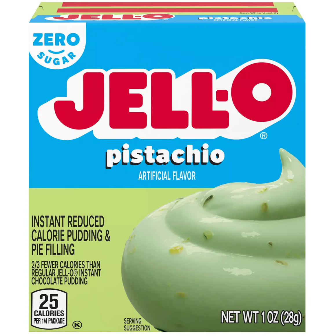 Jell-O Sugar Free Instant Pudding & Pie Filling - Pistachio - 1 oz