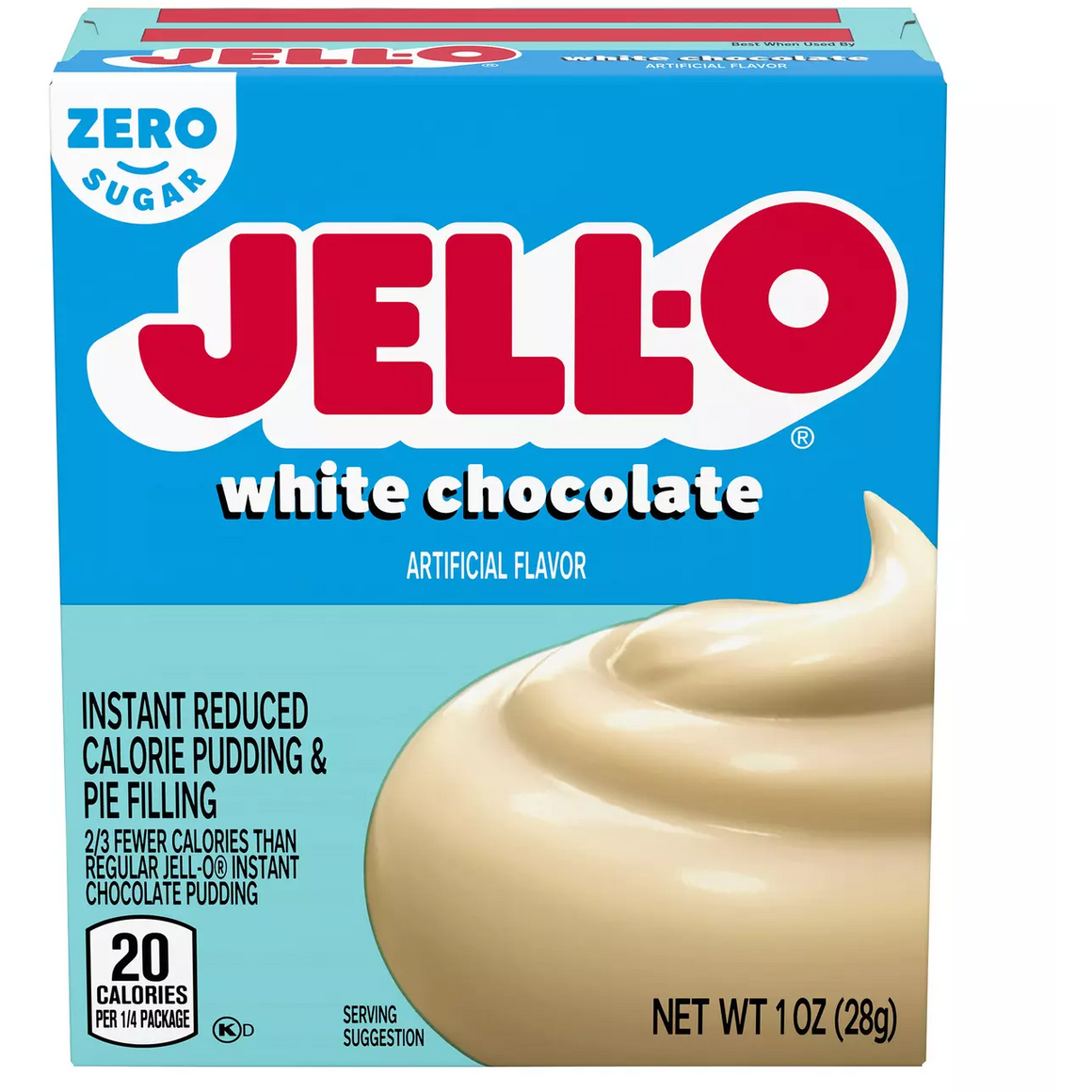 Pouding instantané et garniture pour tarte Jell-O sans sucre - Chocolat blanc - 1 oz