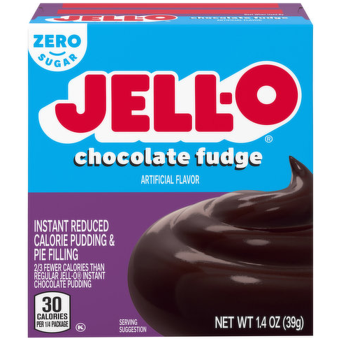 Jell-O Sugar Free Instant Pudding Pie Filling Chocolate Fudge