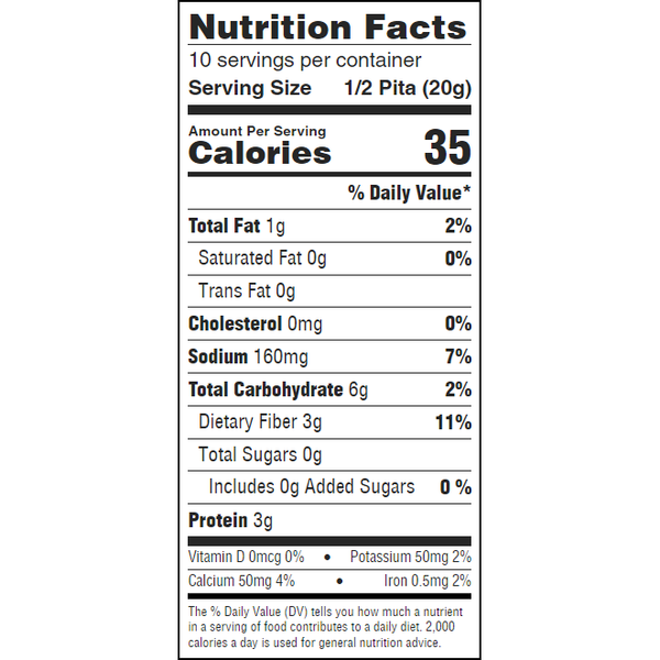 Joseph's Bakery Heart Friendly Pita Bread Low Carb Canada