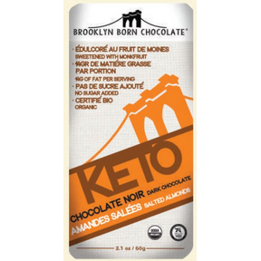 Brooklyn Born Chocolate - Keto Bar - Salted Almonds - 60g