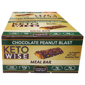 Keto Wise - Keto Meal Bars - Chocolate Peanut Blast - 1 Bar