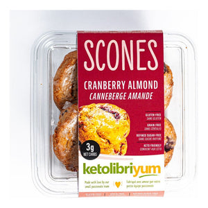 Ketolibriyum - Scone - Canneberge Amande 4 Pack