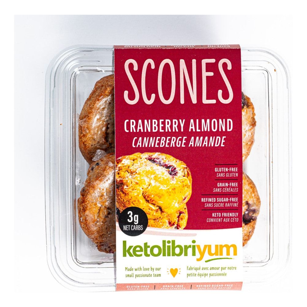 Ketolibriyum - Scone - Canneberge Amande 4 Pack