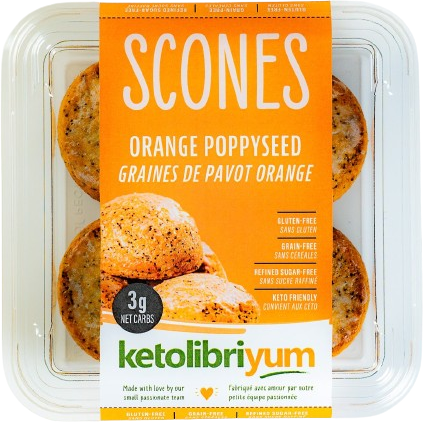 Ketolibriyum - Scone - Orange Poppy Seed 4 Pack