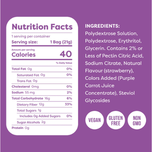 Kiss My Keto - Fruit Rolls - Strawberry - 0.74 oz