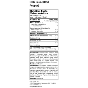 *(Best Before 5 Apr, 25) Kula - No Sugar BBQ Sauce - Red Pepper - 250ml
