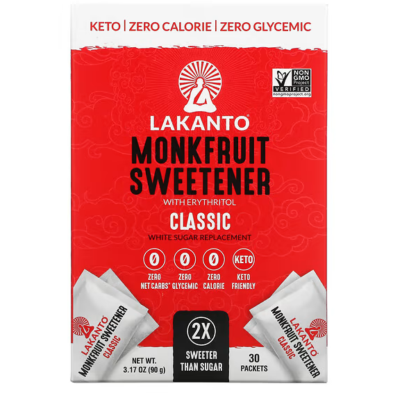 Lakanto - Monkfruit Sweetener with Erythritol - Classic - 30 sachets