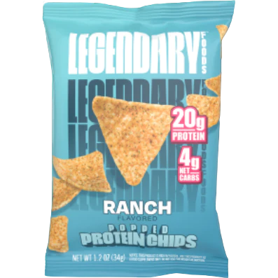 Legendary Foods - Popped Protein Chips - Ranch - 36g – Low Carb Canada