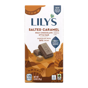 Lily's - Tablette de Chocolat au Lait - Caramel Salé 40% Cacao - 80 g