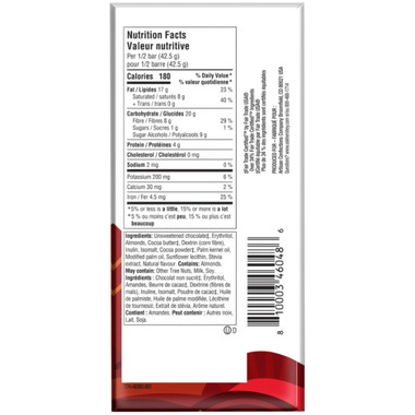 Lily's - Tablette de Chocolat Noir - Amande 55% Cacao - 85 g