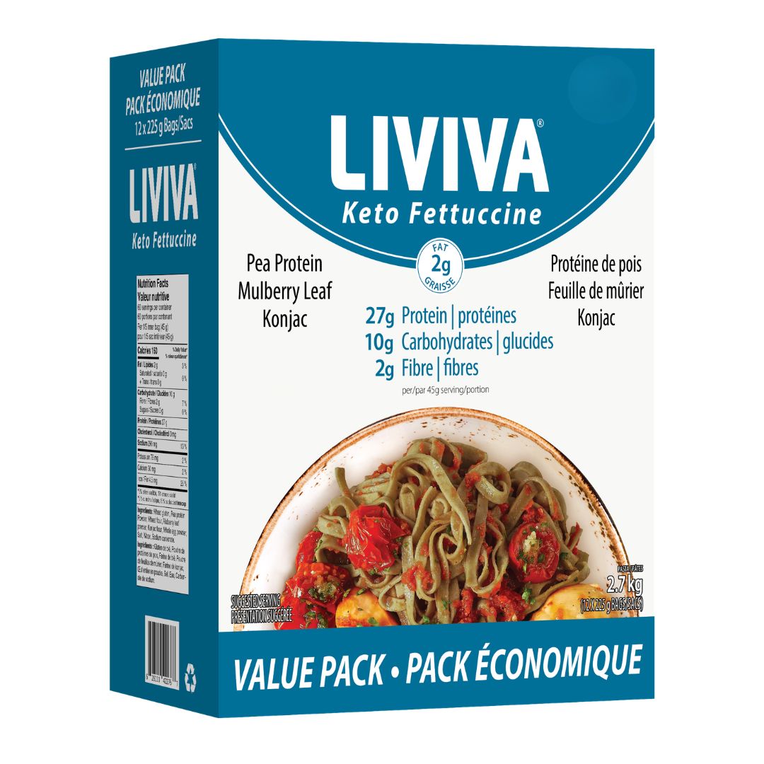 Liviva - Low Carb High Protein Pasta - Value Pack of 12