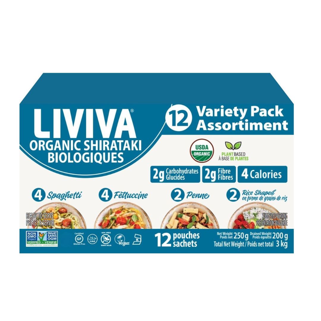 Liviva Organic Shirataki Variety Pack – Low Carb Canada