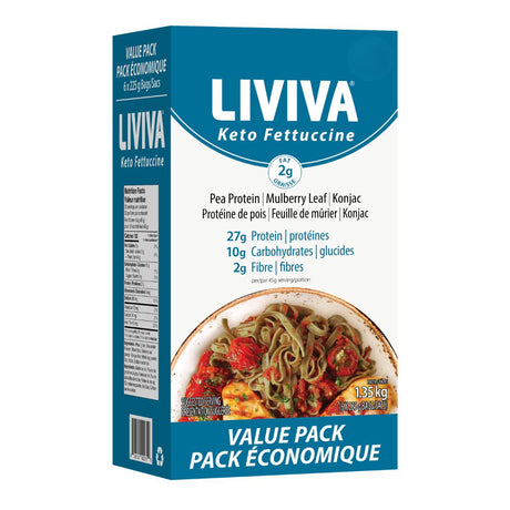 Liviva - Low Carb High Protein Pasta - Value Pack of 6