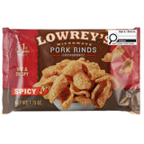 Lowrey's - Bacon Curls Microwave Pork Rinds - Spicy (18 Pouches per box )