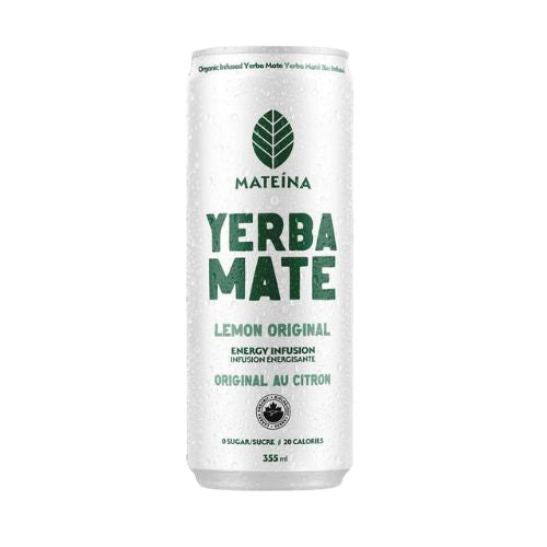 Mateina - Zero Sugar Energy Infusion - Lemon Original - 355ml