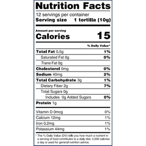 Mr. Tortilla - 1 Net Carb Tortilla - Savory Spinach - 24 Count