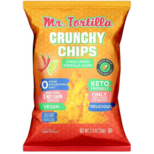 Mr. Tortilla - Crunchy Keto Tortilla Chips - Chile Limon - 56g