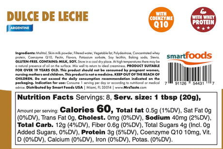 Mrs Taste - Sugar Free Protein Spread - Dulce De Leche - 160g
