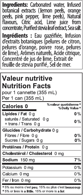 Clever Mocktails - Non-Alcoholic Sugar Free Margarita - 355ml