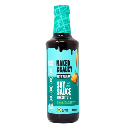 *Naked & Saucy - Asian Sauces - 65% Less Sodium Soy Sauce - 296ml
