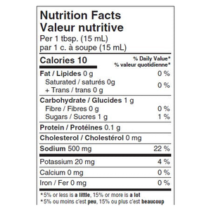 Naked & Saucy - Asian Sauces - Low Sugar Soy Sauce - 296ml