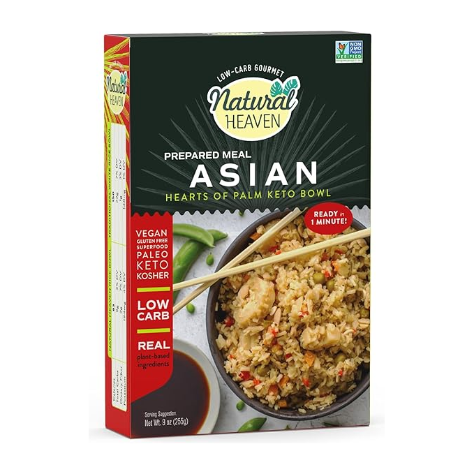 Natural Heaven - Hearts of Palm - Keto Bowl Ready Meal - Asian - 1 Pack