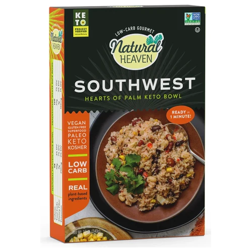 Natural Heaven - Hearts of Palm - Keto Bowl Ready Meal - Southwest - 1 Pack