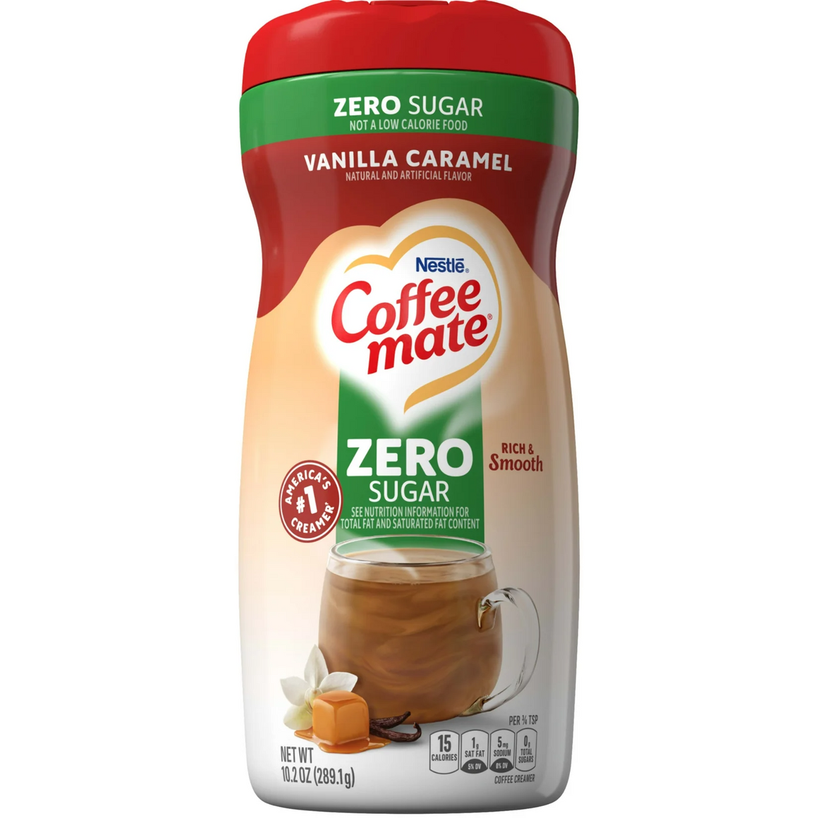 Nestlé - Poudre de café maté sans sucre - Caramel vanille - 10,2 oz 
